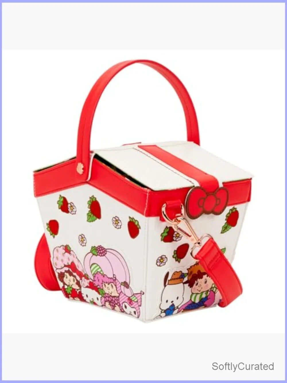 Sanrio X Strawberry Shortcake Figural Crossbody Bag Faux Leather